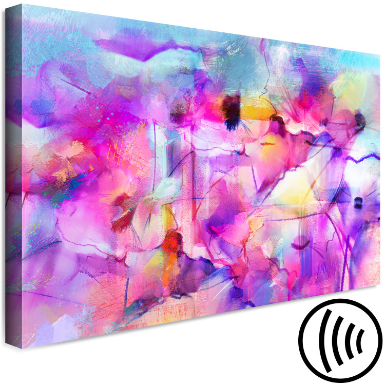 Canvas Crazy Colors (1-piece) Wide - watercolors in colorful abstraction 138198 additionalImage 6