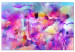 Canvas Crazy Colors (1-piece) Wide - watercolors in colorful abstraction 138198