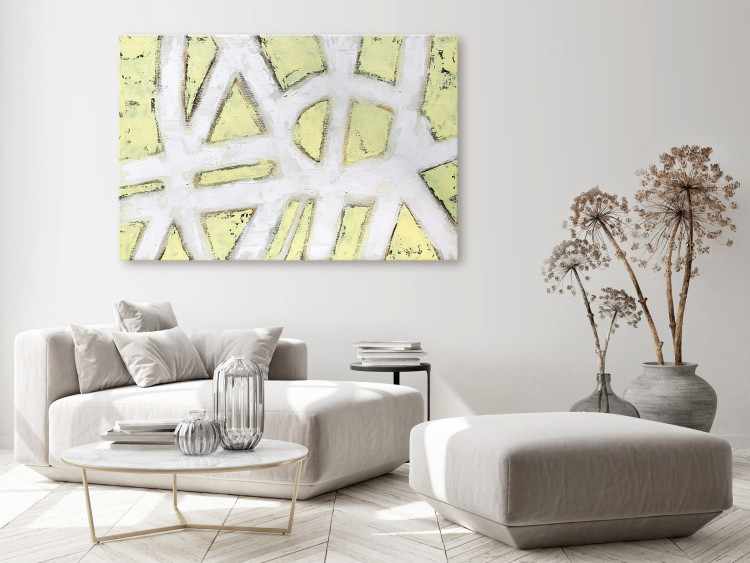Canvas Print Abstract Alphabet (1-piece) Wide - geometric composition 138298 additionalImage 3