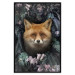 Poster Fox in Flowers - portrait of a fox against a background of green plants and flowers 138698 additionalThumb 26