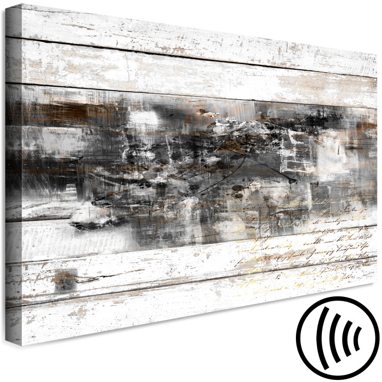 Canvas Restlessness (1-piece) Wide - worn planks and abstraction within 142798 additionalImage 6