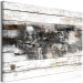 Canvas Restlessness (1-piece) Wide - worn planks and abstraction within 142798 additionalThumb 2