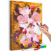 Paint by Number Kit Blooming Twig - Colorful Cherry Blossoms on a Golden Background 146198 additionalThumb 6