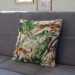 Decorative Microfiber Pillow Savannah parchment - tropical vegetation, cheetahs on beige background cushions 146898 additionalThumb 5