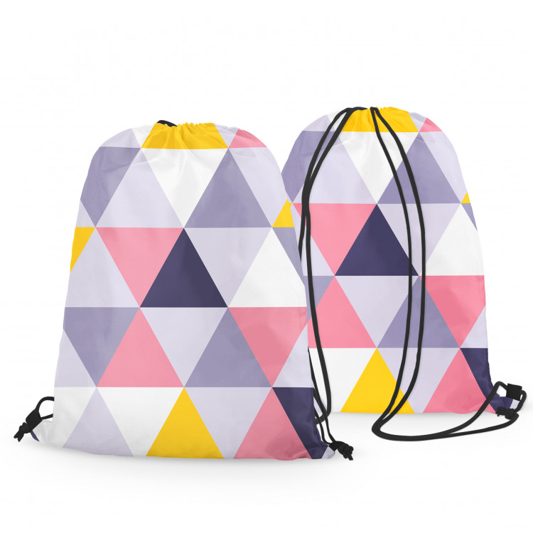 Backpack Colourful mosaic - a geometric composition of triangles 147398 additionalImage 3