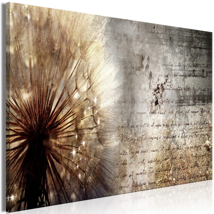 Large canvas print Dandelion on Concrete [Large Format] 148998 additionalImage 2