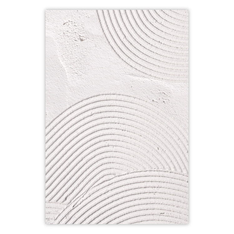 Poster Grooves - Abstract Shapes in Organic Shaped Cement 149898