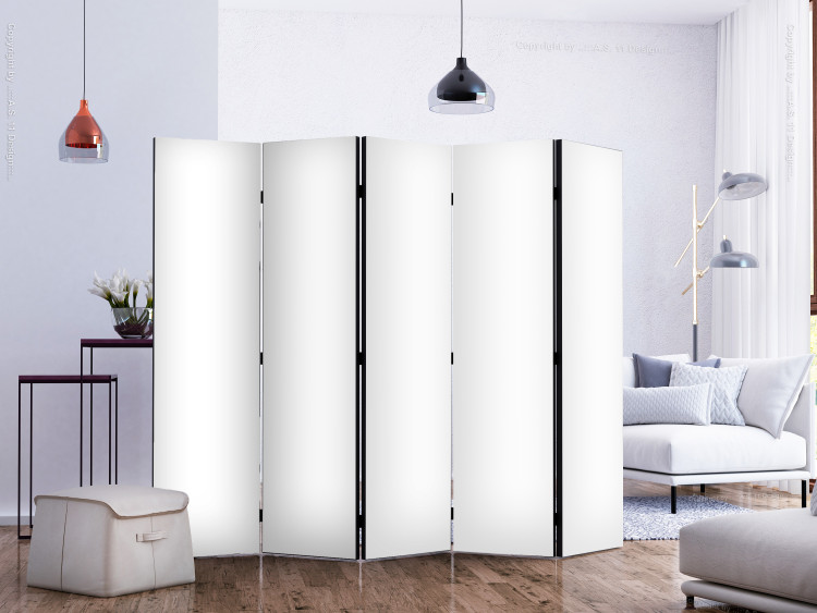 Room Divider Screen Solid White II [Room Dividers] 150798 additionalImage 2