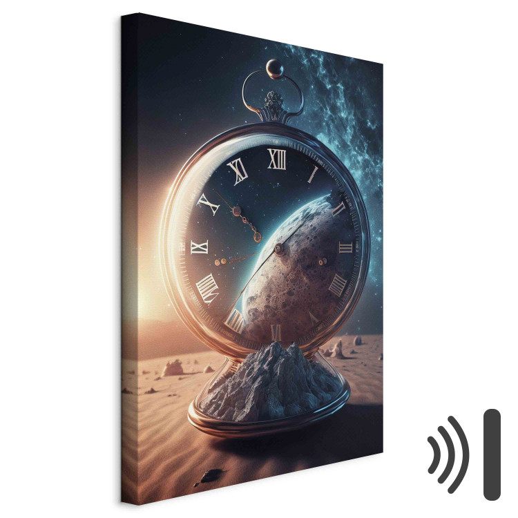 Canvas Art Print Planetary Clock - Abstraction With a Time and Space Motif 151098 additionalImage 8