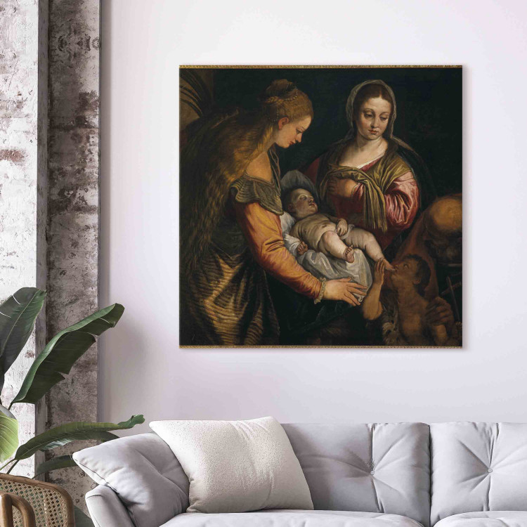 Art Reproduction Holy Family with Saint Barbara and John as boy child 154398 additionalImage 11