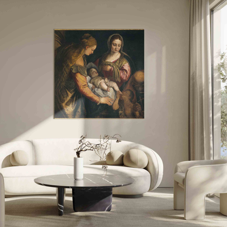 Art Reproduction Holy Family with Saint Barbara and John as boy child 154398 additionalImage 9