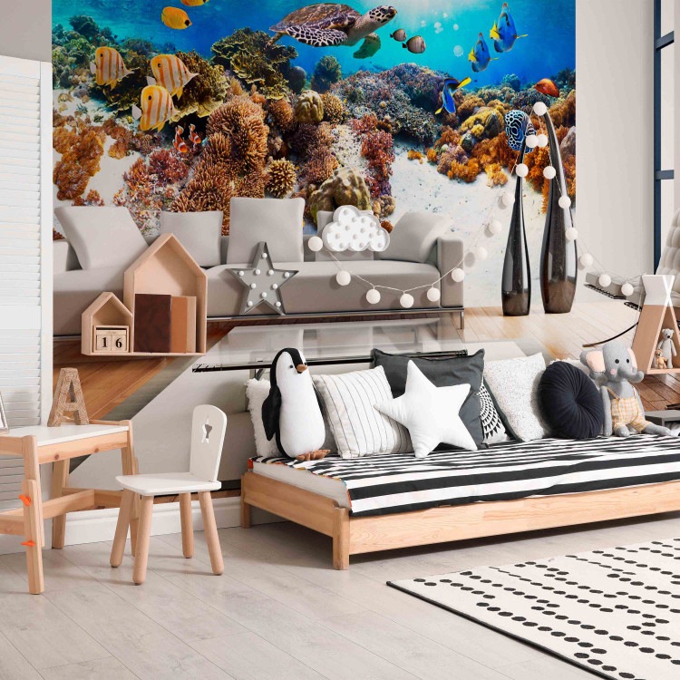 Wall Mural Coral Reef - World of Colourful Fish and Turtles in an Underwater World 59998 additionalImage 4