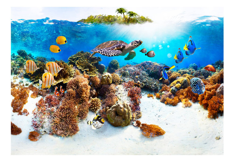 Wall Mural Coral Reef - World of Colourful Fish and Turtles in an Underwater World 59998 additionalImage 1