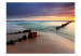Wall Mural Sunset Landscape - Landscape of a sandy beach and sea 61698 additionalThumb 1