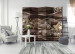 Room Divider Screen Chocolate River II - abstract brown waves and diamond glow 95598 additionalThumb 4