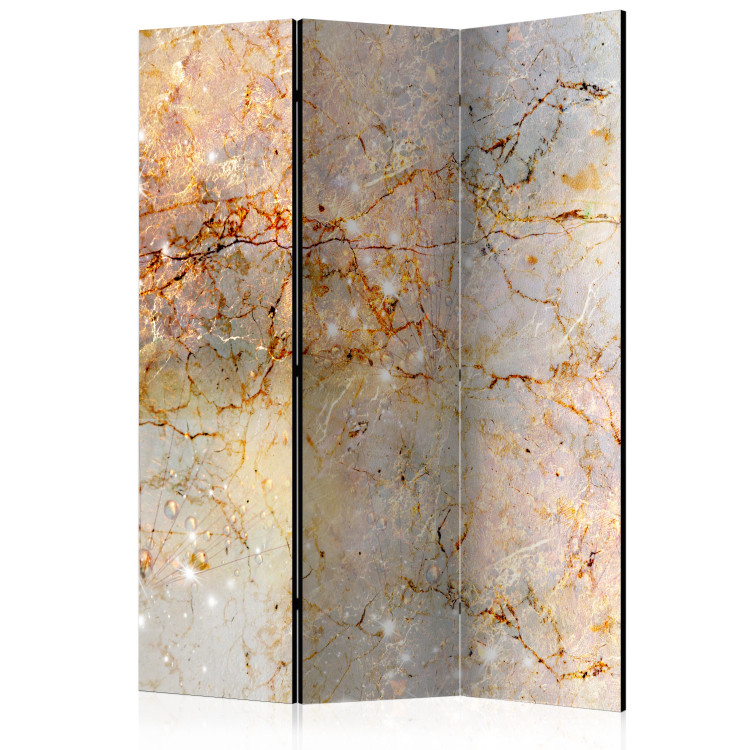 Room Divider Enchanted in Marble - luxurious marble texture with a golden accent 95998