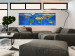 Canvas Art Print Wonderful World - Continents with Colorful Texture on World Map 97398 additionalThumb 3