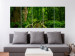 Canvas Print Journey into the Unknown (5-piece) - Bridge Among Trees in Exotic Jungle 105609 additionalThumb 3