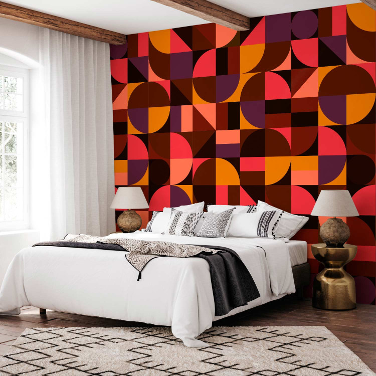 Modern Wallpaper Geometric Mosaic (Red) 108109 additionalImage 3