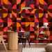 Modern Wallpaper Geometric Mosaic (Red) 108109 additionalThumb 4