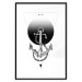 Poster Anchor - black and white geometric composition with an anchor and a triangle 114309 additionalThumb 15