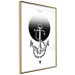Poster Anchor - black and white geometric composition with an anchor and a triangle 114309 additionalThumb 12
