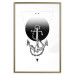 Poster Anchor - black and white geometric composition with an anchor and a triangle 114309 additionalThumb 14