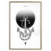 Poster Anchor - black and white geometric composition with an anchor and a triangle 114309 additionalThumb 20