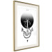 Poster Anchor - black and white geometric composition with an anchor and a triangle 114309 additionalThumb 2