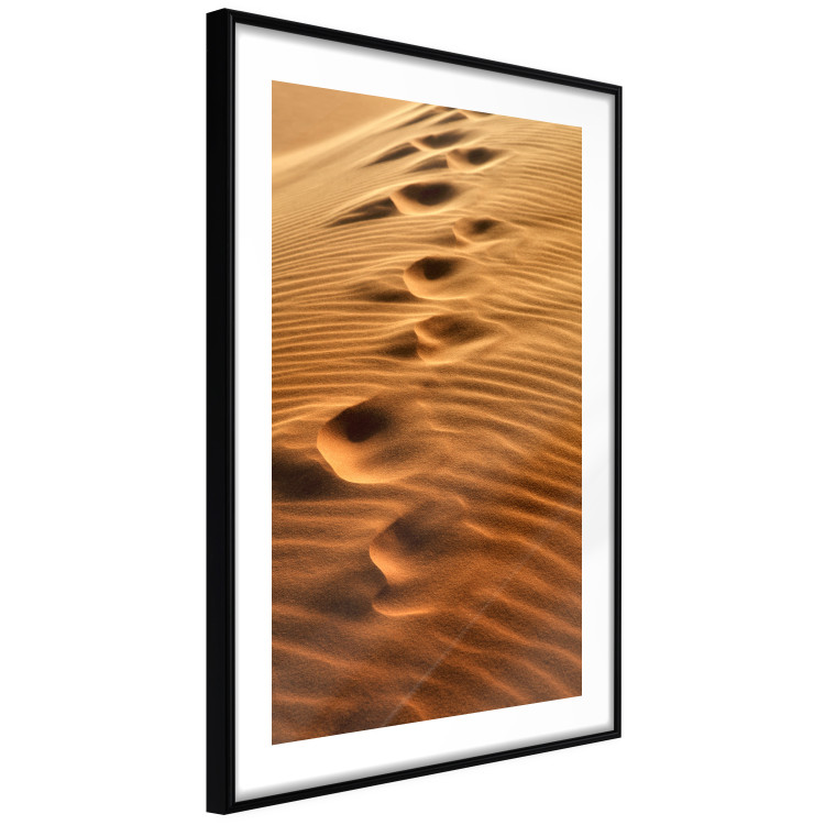 Poster Footprints in the Sand - a desert dune landscape in shades of orange 116509 additionalImage 11
