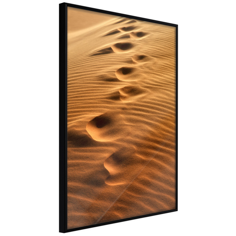 Poster Footprints in the Sand - a desert dune landscape in shades of orange 116509 additionalImage 12