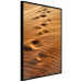 Poster Footprints in the Sand - a desert dune landscape in shades of orange 116509 additionalThumb 10