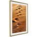 Poster Footprints in the Sand - a desert dune landscape in shades of orange 116509 additionalThumb 2