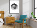 Wall Poster Egg in Hexagon - black and white composition in geometric shapes 116609 additionalThumb 3
