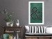 Wall Poster Ampersand - black and white patterned typographic sign on a green background 117209 additionalThumb 4