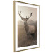 Wall Poster Sepia Deer - autumn landscape with an animal amid field grass 119209 additionalThumb 8