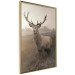 Wall Poster Sepia Deer - autumn landscape with an animal amid field grass 119209 additionalThumb 14