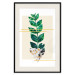 Wall Poster Geometric Nature - abstract plant with leaves on a white background 122609 additionalThumb 18