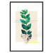 Wall Poster Geometric Nature - abstract plant with leaves on a white background 122609 additionalThumb 27
