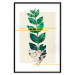 Wall Poster Geometric Nature - abstract plant with leaves on a white background 122609 additionalThumb 18