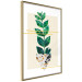 Wall Poster Geometric Nature - abstract plant with leaves on a white background 122609 additionalThumb 14