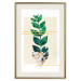 Wall Poster Geometric Nature - abstract plant with leaves on a white background 122609 additionalThumb 20