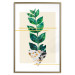 Wall Poster Geometric Nature - abstract plant with leaves on a white background 122609 additionalThumb 26