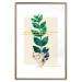 Wall Poster Geometric Nature - abstract plant with leaves on a white background 122609 additionalThumb 19