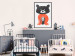 Wall Poster Friendly Mr. Raccoon - funny gray animal with orange legs 122909 additionalThumb 3