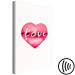 Canvas Print Lips in love - love motif with lips, heart and an English inscription 123209 additionalThumb 6