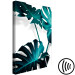 Canvas Blooming Monstera (1-part) - Emerald Green Color of Plant Nature 123409 additionalThumb 6