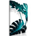 Canvas Blooming Monstera (1-part) - Emerald Green Color of Plant Nature 123409 additionalThumb 2