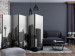 Room Divider Screen Sydney Skyscrapers II (5-piece) - black and white frame with architecture 124209 additionalThumb 4