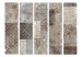 Room Divider Geometric Textures II (5-piece) - background in brown tones 124309 additionalThumb 3